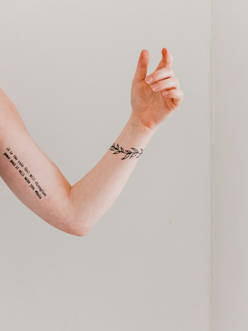 Fine line tattoo